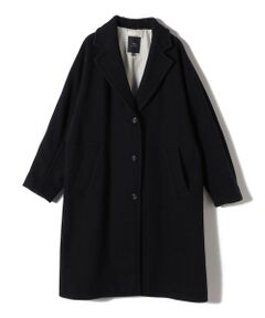 SHIPS / シップス その他アウター | SHIPS Primary Navy Label:ヘリンボーン ウール シングル チェスター コート