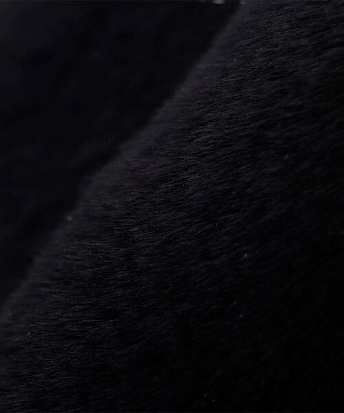 SHIPS / シップス その他アウター | SHIPS Primary Navy Label:フェイク ファー ノーカラー ハーフ コート | 詳細9