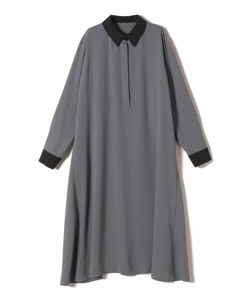 SHIPS / シップス ロング・マキシ丈ワンピース | 《予約》〈洗濯機可能〉ライト ダブルクロス バックフリル Aライン ワンピース（セレモニー対応可） | 詳細11