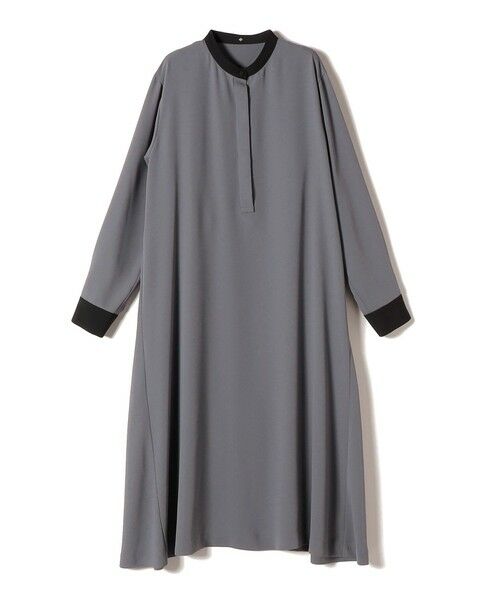 SHIPS / シップス ロング・マキシ丈ワンピース | 《予約》〈洗濯機可能〉ライト ダブルクロス バックフリル Aライン ワンピース（セレモニー対応可） | 詳細13