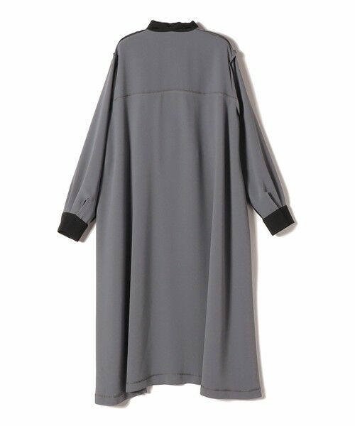 SHIPS / シップス ロング・マキシ丈ワンピース | 《予約》〈洗濯機可能〉ライト ダブルクロス バックフリル Aライン ワンピース（セレモニー対応可） | 詳細15