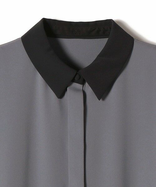 SHIPS / シップス ロング・マキシ丈ワンピース | 《予約》〈洗濯機可能〉ライト ダブルクロス バックフリル Aライン ワンピース（セレモニー対応可） | 詳細16