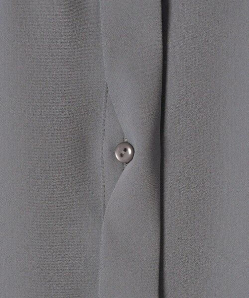 SHIPS / シップス ロング・マキシ丈ワンピース | 《予約》〈洗濯機可能〉ライト ダブルクロス バックフリル Aライン ワンピース（セレモニー対応可） | 詳細18