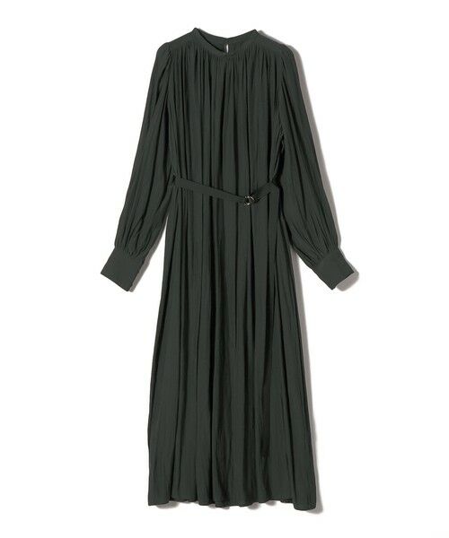 SHIPS / シップス ロング・マキシ丈ワンピース | 〈手洗い可能〉カッセン ギャザー ベルト付き 長袖 ワンピース | 詳細9