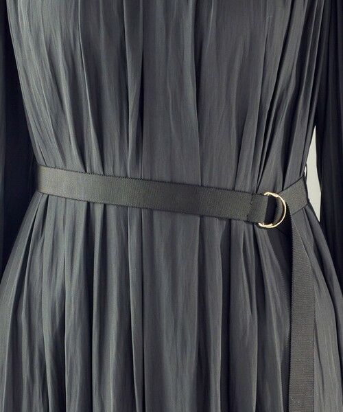 SHIPS / シップス ロング・マキシ丈ワンピース | 〈手洗い可能〉カッセン ギャザー ベルト付き 長袖 ワンピース | 詳細12