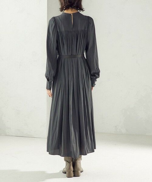 SHIPS / シップス ロング・マキシ丈ワンピース | 〈手洗い可能〉カッセン ギャザー ベルト付き 長袖 ワンピース | 詳細19