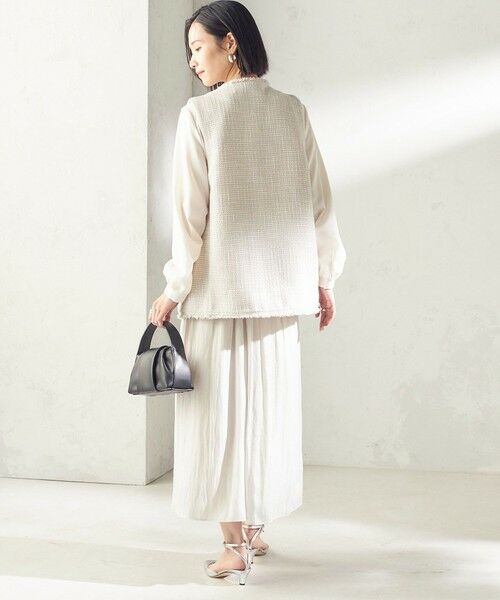 SHIPS / シップス ベスト | トライスピン 杢 ツイード カラーレス ジレ（セレモニー対応可） | 詳細12