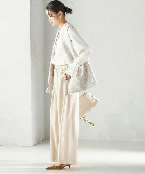 SHIPS / シップス ベスト | 《予約》トライスピン 杢 ツイード カラーレス ジレ（セレモニー対応可） | 詳細2