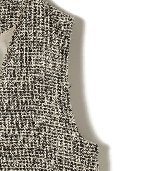 SHIPS / シップス ベスト | 《予約》トライスピン 杢 ツイード カラーレス ジレ（セレモニー対応可） | 詳細23
