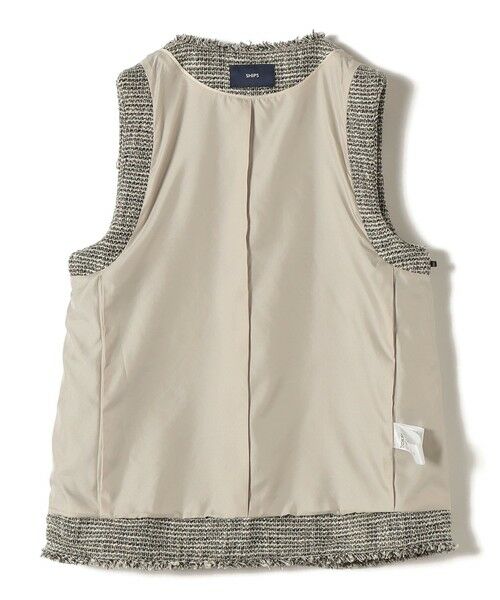 SHIPS / シップス ベスト | 《予約》トライスピン 杢 ツイード カラーレス ジレ（セレモニー対応可） | 詳細27