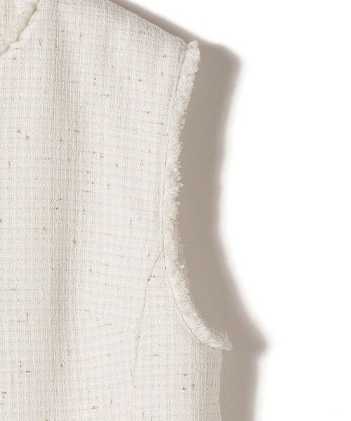 SHIPS / シップス ベスト | 《予約》ランダム ラメ ノーカラー ボックス ジレ（セレモニー対応可） | 詳細16