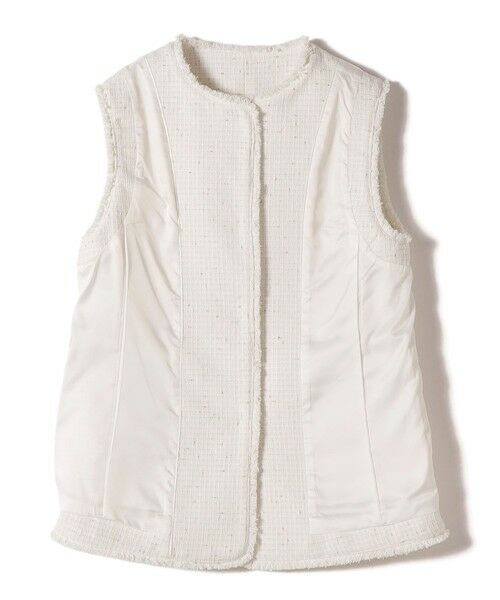 SHIPS / シップス ベスト | 《予約》ランダム ラメ ノーカラー ボックス ジレ（セレモニー対応可） | 詳細19