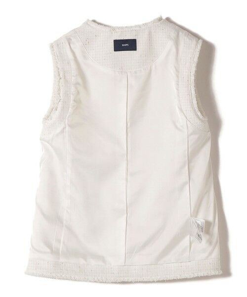 SHIPS / シップス ベスト | 《予約》ランダム ラメ ノーカラー ボックス ジレ（セレモニー対応可） | 詳細20