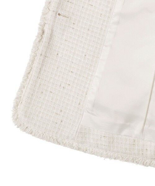 SHIPS / シップス ベスト | 《予約》ランダム ラメ ノーカラー ボックス ジレ（セレモニー対応可） | 詳細18