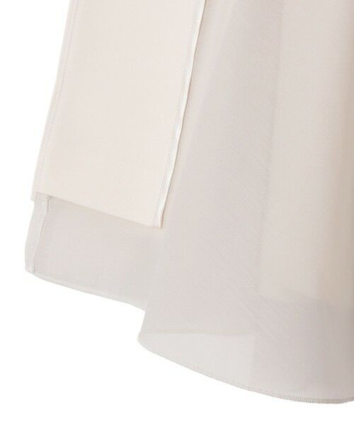 SHIPS / シップス ベスト | 《予約》ダブル クロス レイヤード ペプラム ジレ（セレモニー対応可） | 詳細14