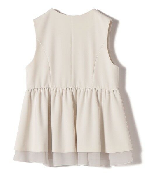 SHIPS / シップス ベスト | ダブル クロス レイヤード ペプラム ジレ（セレモニー対応可） | 詳細20