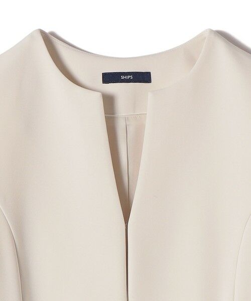 SHIPS / シップス ベスト | ダブル クロス レイヤード ペプラム ジレ（セレモニー対応可） | 詳細21
