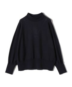 SHIPS / シップス ニット・セーター | SHIPS Primary Navy Label:MERINO WOOL ハイネック ドルマン ニット