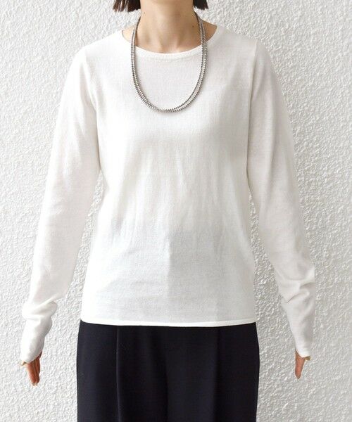 SHIPS / シップス ニット・セーター | 〈洗濯機可能〉ラメ クルーネック 長袖 ニット | 詳細5