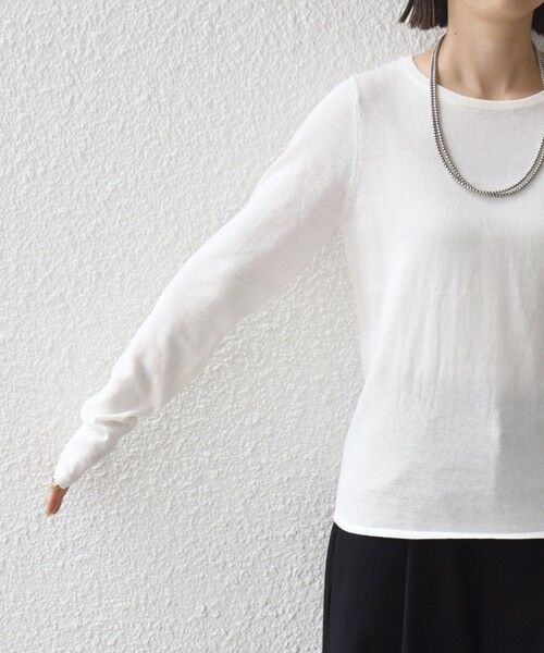 SHIPS / シップス ニット・セーター | 〈洗濯機可能〉ラメ クルーネック 長袖 ニット | 詳細8