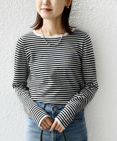 SHIPS / シップス ニット・セーター | 〈洗濯機可能〉ラメ クルーネック 長袖 ニット | 詳細16