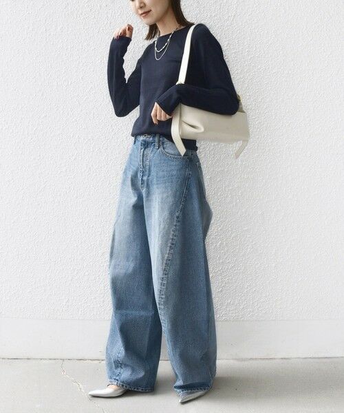 SHIPS / シップス ニット・セーター | 〈洗濯機可能〉ラメ クルーネック 長袖 ニット | 詳細24