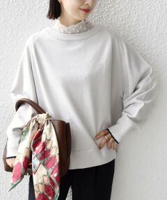 SHIPS / シップス ニット・セーター | 〈手洗い可能〉コットン カシミヤ混 スカラップヘム ボートネック プルオーバー