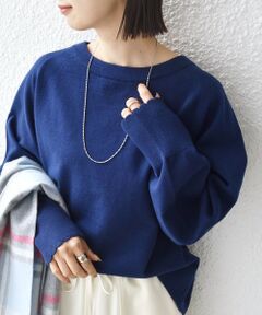 SHIPS / シップス ニット・セーター | 〈手洗い可能〉コットン カシミヤ混 スカラップヘム ボートネック プルオーバー