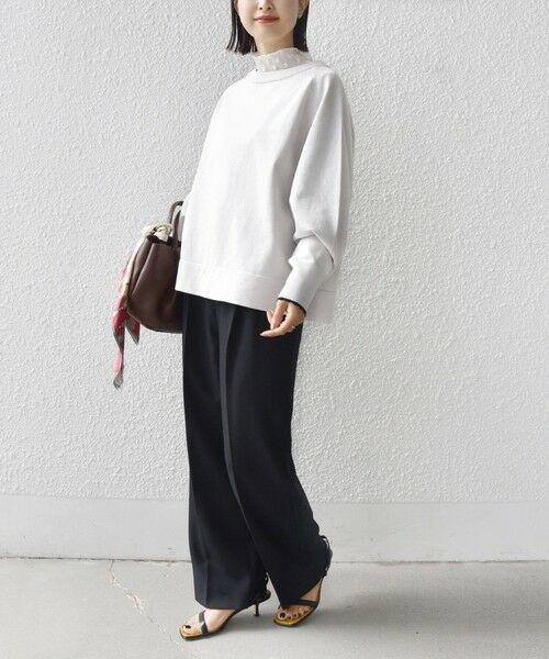 SHIPS / シップス ニット・セーター | 〈手洗い可能〉コットン カシミヤ混 スカラップヘム ボートネック プルオーバー | 詳細2