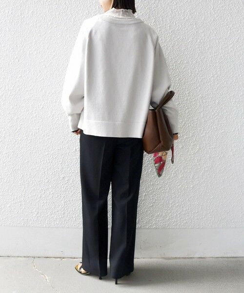 SHIPS / シップス ニット・セーター | 〈手洗い可能〉コットン カシミヤ混 スカラップヘム ボートネック プルオーバー | 詳細3