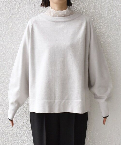 SHIPS / シップス ニット・セーター | 〈手洗い可能〉コットン カシミヤ混 スカラップヘム ボートネック プルオーバー | 詳細11