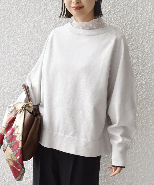 SHIPS / シップス ニット・セーター | 〈手洗い可能〉コットン カシミヤ混 スカラップヘム ボートネック プルオーバー | 詳細5