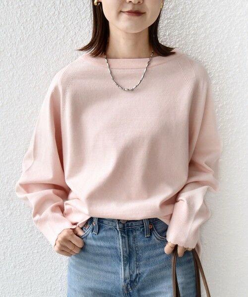 SHIPS / シップス ニット・セーター | 〈手洗い可能〉コットン カシミヤ混 スカラップヘム ボートネック プルオーバー | 詳細19