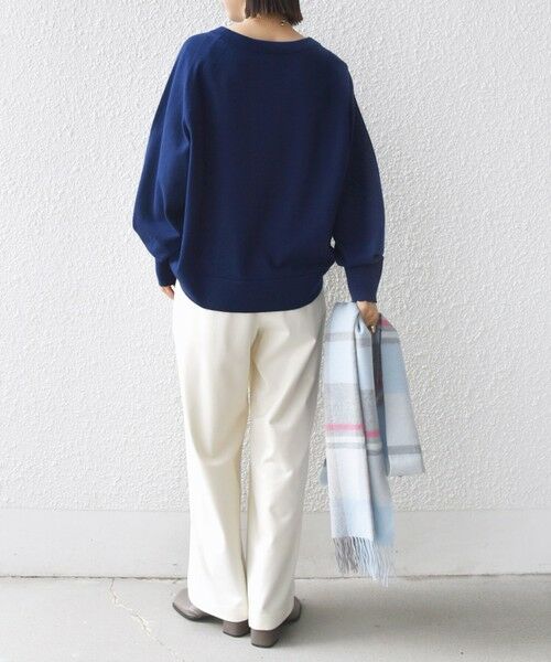 SHIPS / シップス ニット・セーター | 〈手洗い可能〉コットン カシミヤ混 スカラップヘム ボートネック プルオーバー | 詳細27