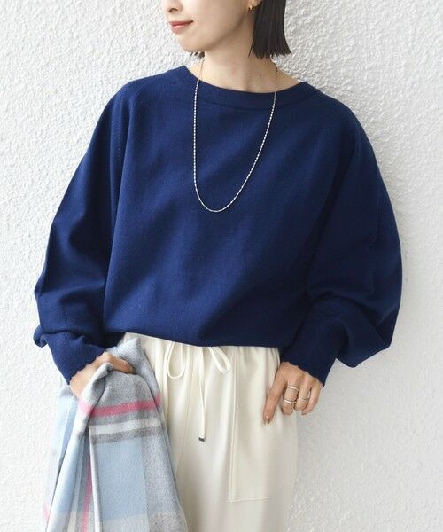 SHIPS / シップス ニット・セーター | 〈手洗い可能〉コットン カシミヤ混 スカラップヘム ボートネック プルオーバー | 詳細29