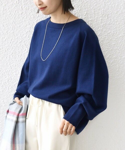 SHIPS / シップス ニット・セーター | 〈手洗い可能〉コットン カシミヤ混 スカラップヘム ボートネック プルオーバー | 詳細30