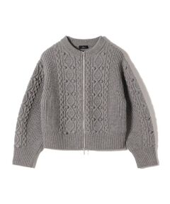 SHIPS / シップス カーディガン・ボレロ | SHIPS Primary Navy Label:〈手洗い可能〉PON PON ケーブル ジップ アップ カーディガン