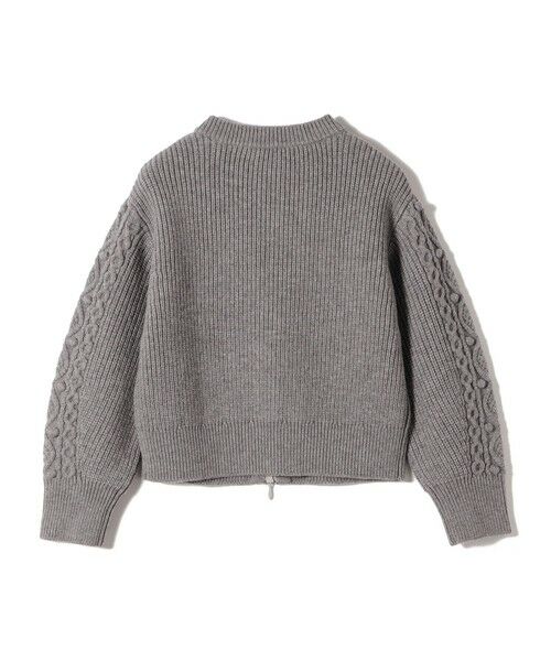 SHIPS / シップス カーディガン・ボレロ | SHIPS Primary Navy Label:〈手洗い可能〉PON PON ケーブル ジップ アップ カーディガン | 詳細1