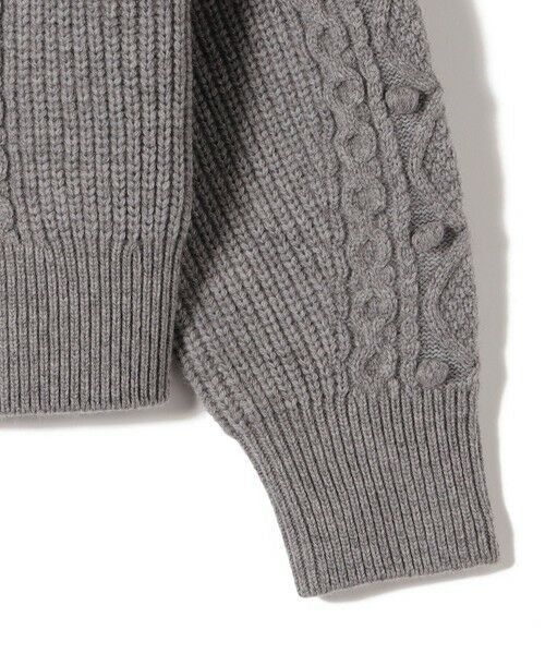 SHIPS / シップス カーディガン・ボレロ | SHIPS Primary Navy Label:〈手洗い可能〉PON PON ケーブル ジップ アップ カーディガン | 詳細3