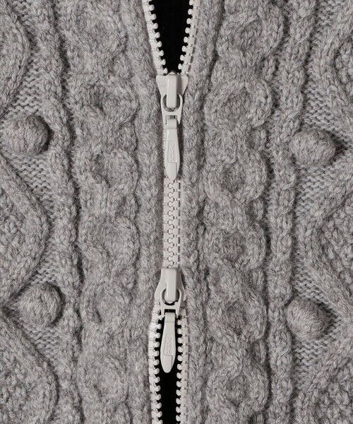 SHIPS / シップス カーディガン・ボレロ | SHIPS Primary Navy Label:〈手洗い可能〉PON PON ケーブル ジップ アップ カーディガン | 詳細4