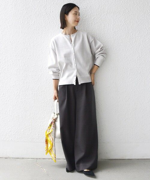 SHIPS / シップス カーディガン・ボレロ | 〈手洗い可能〉コットン カシミヤ混 スカラップヘム カーディガン | 詳細1