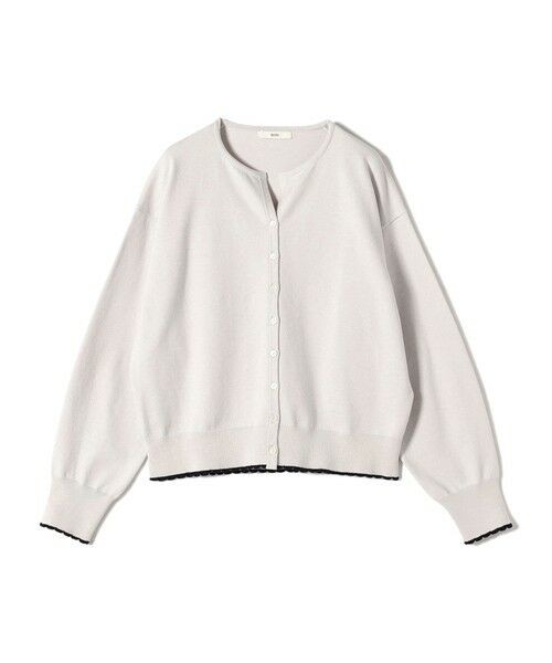 SHIPS / シップス カーディガン・ボレロ | 〈手洗い可能〉コットン カシミヤ混 スカラップヘム カーディガン | 詳細9