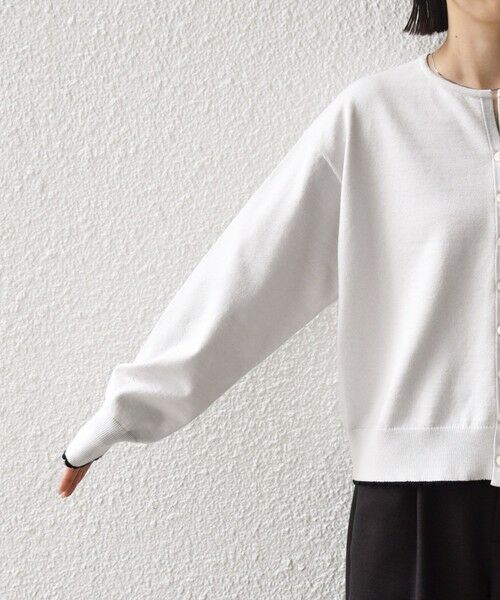 SHIPS / シップス カーディガン・ボレロ | 〈手洗い可能〉コットン カシミヤ混 スカラップヘム カーディガン | 詳細14