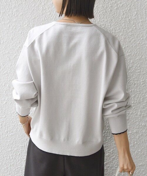 SHIPS / シップス カーディガン・ボレロ | 〈手洗い可能〉コットン カシミヤ混 スカラップヘム カーディガン | 詳細6