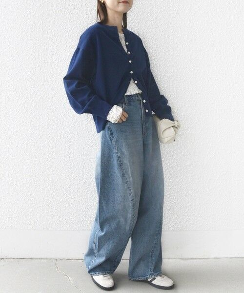 SHIPS / シップス カーディガン・ボレロ | 〈手洗い可能〉コットン カシミヤ混 スカラップヘム カーディガン | 詳細29