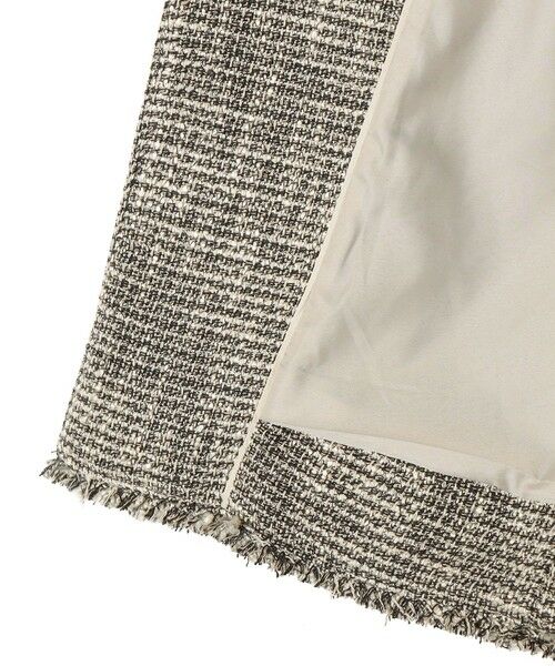 SHIPS / シップス ノーカラージャケット | 《予約》トライスピン 杢 ツイード カラーレス ジャケット（セレモニー対応可） | 詳細23