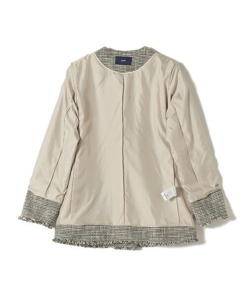 SHIPS / シップス ノーカラージャケット | 《予約》トライスピン 杢 ツイード カラーレス ジャケット（セレモニー対応可） | 詳細25