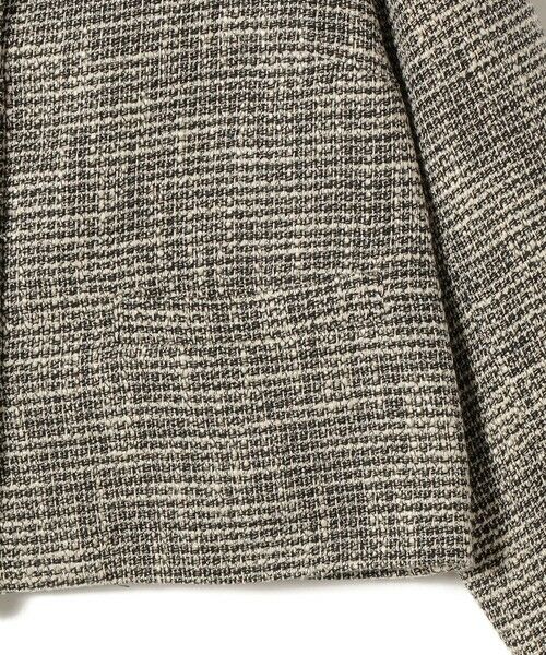 SHIPS / シップス ノーカラージャケット | 《予約》トライスピン 杢 ツイード パール モチーフ ボタン ジャケット（セレモニー対応可） | 詳細30