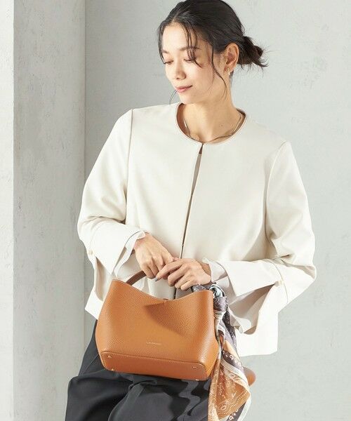 SHIPS / シップス ノーカラージャケット | 《予約》ダブル クロス 重ね袖 ノーカラー ジャケット（セレモニー対応可） | 詳細12