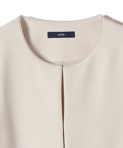 SHIPS / シップス ノーカラージャケット | 《予約》ダブル クロス 重ね袖 ノーカラー ジャケット（セレモニー対応可） | 詳細15